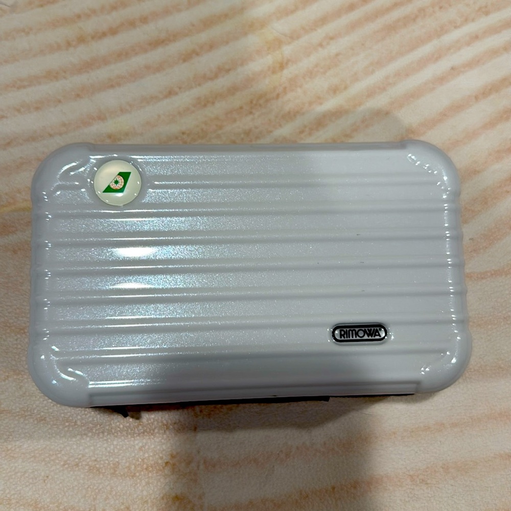 Rimowa Luggage Amenity Kit Case Toiletries Travel Blue Zip Pouch One Size